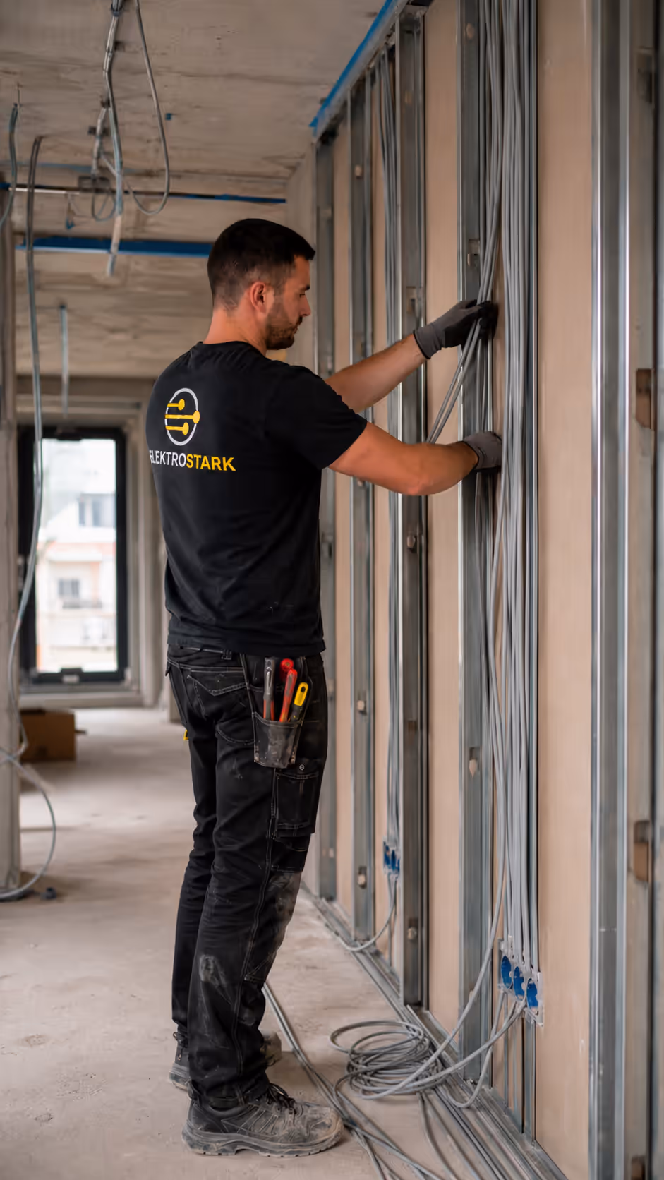 Sauber ausgeführte Elektroinstallation